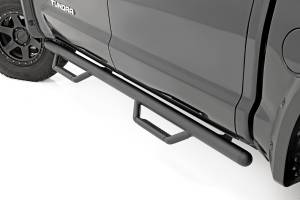Rough Country Nerf Steps - Cab Length - CrewMax - 5'7" Bed - Toyota Tundra 2WD/4WD (07-21) - RCT0786CCB
