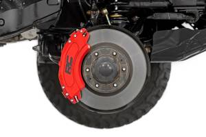 Rough Country Caliper Covers - Front and Rear - Red - Ford F-250/F-350 Super Duty (23-25) - 71153