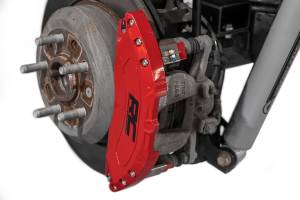 Rough Country - Rough Country Caliper Covers - Rear - Red - Jeep Wrangler JK/Wrangler Unlimited  (2007-2018) - 711402 - Image 2
