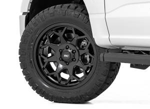 Rough Country - Rough Country Rough Country 80 Series Wheel - One-Piece - Semi Gloss Black - 20x9 - 6x135 - 0mm - 80200917A - Image 6