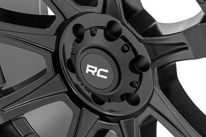 Rough Country - Rough Country Rough Country 81 Series Wheel - One-Piece - Semi Gloss Black - 20x9 - 6x5.5 - -12mm - 81201212A - Image 4